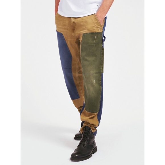 New GUESS Contrast fabric regular fit Jeans - Picture 1 of 12